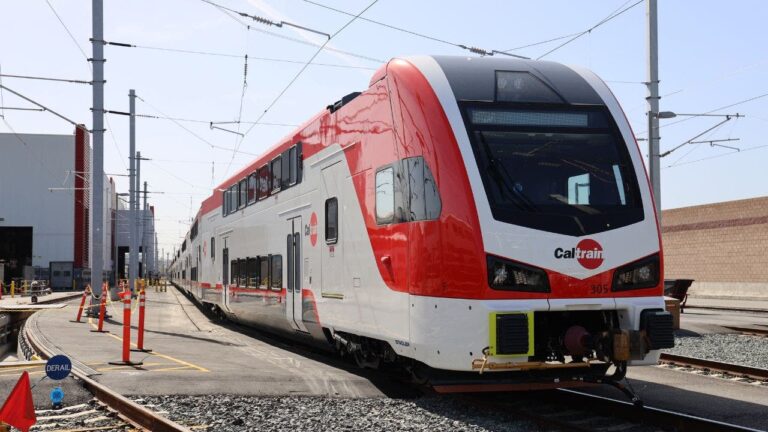 1 A new era on the rails as Californias first electric train takes off